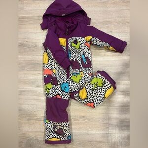 Toddler girls Burton 1 piece snow suit